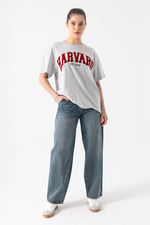 Harvard Baskılı T-Shirt