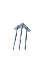 72 Cm Metal Mil Ayak Krom Rengi 4 Adet