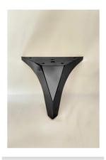 Metal Mobilya Ayağı Üçgen  Model 18 Cm Siyah 4 Adet