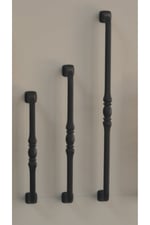 Mobilya Kulpu Şehzade 224mm Mat Siyah