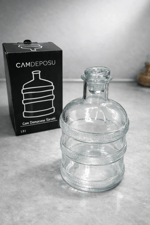 Cam Damacana Şeklinde Sürahi 1.9 LT – Büyük Hacimli Cam Su ve İçecek Sürahisi