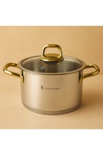 Polochef 20 Cm Paslanmaz Çelik Derin Tencere 3.2 Lt | Çorba ve Yemek Tenceresi |