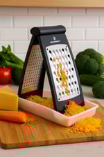 Smart 2 Parça Rende Seti – Paslanmaz Çelik, Katlanabilir Tasarım, Kompakt ve Şık Mutfak Gereci