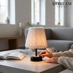 Beyaz Peluş Masa & Gece Lambası