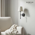 Beyaz Pvc Kumaş Başlık Kablosuz Pilli Aplik