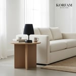 Bordo Keten Kumaş Pilli Masa & Gece Lambası