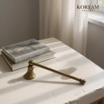 Dekoratif Pirinç Eskitme Gold Mum Söndürücü