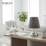 Füme Peluş Pilli Masa & Gece Lambası