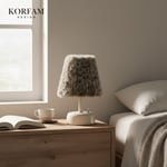 Füme Peluş Pilli Masa & Gece Lambası