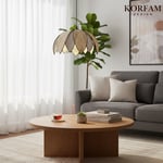 Krem & Beyaz Modern Hazeran Görünümlü Çift Yapraklı Çiçek Şeklinde Bohem Avize
