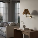 Rosalinda Aplik - Kahverengi Çiçek Şeklinde Kablosuz Pilli Aplik
