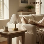 Rosalinda Modeli - Beyaz Çiçek Şeklinde Kablosuz Pilli Masa & Gece Lambası