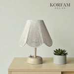 Rosalinda Modeli - Beyaz Çiçek Şeklinde Kablosuz Pilli Masa & Gece Lambası