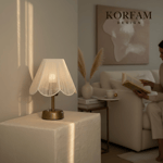 Rosalinda Modeli - Beyaz Çiçek Şeklinde Kablosuz Pilli Masa & Gece Lambası