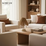 Rosalinda Modeli - Kahverengi Çiçek Şeklinde Kablosuz Pilli Masa & Gece Lambası