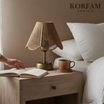 Rosalinda Modeli - Kahverengi Çiçek Şeklinde Kablosuz Pilli Masa & Gece Lambası