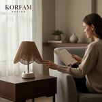 Rosalinda Modeli - Kahverengi Çiçek Şeklinde Kablosuz Pilli Masa & Gece Lambası