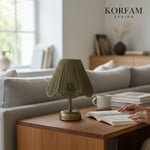 Rosalinda Modeli - Yeşil Çiçek Şeklinde Kablosuz Pilli Masa & Gece Lambası