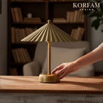 SOLİS - ESKİTME GOLD MODERN PİLLİ MASA VE GECE LAMBASI
