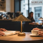 SOLİS - ESKİTME GOLD MODERN PİLLİ MASA VE GECE LAMBASI