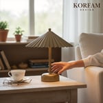 SOLİS - ESKİTME GOLD MODERN PİLLİ MASA VE GECE LAMBASI
