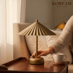SOLİS - ESKİTME GOLD MODERN PİLLİ MASA VE GECE LAMBASI