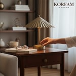 SOLİS - ESKİTME GOLD MODERN PİLLİ MASA VE GECE LAMBASI