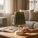 Yeşil Rafya Hasır Masa & Gece Lambası