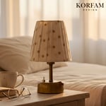 Yıldız İşlemeli Kumaş Masa & Gece Lambası