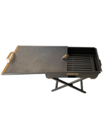 45'cm Fırın Boyalı Demir Mangal Katlanır Ayaklı (Özel Üretim)
