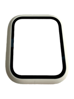 Apple Watch 1 2 3 4 5 6 7 8 Se Serisi 360 Tam Koruma Beyaz Renk Silikon Kılıf