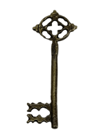 DEKORATİF PİRİNÇ DÖKÜM ESKİTME ANAHTAR (MODEL-6)