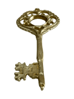 DEKORATİF PİRİNÇ DÖKÜM ESKİTME ANAHTAR (MODEL-2)