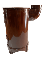 KÖMÜRLÜ ÇİN SOBASI İZGARALİ (ÇİFT KAT EMAYE)
