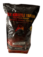 Tek Kibritle Yanan Yeni Nesil Mangal Kömürü (2 Kg)
