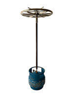 Uzun Ayaklı Dönerli Künefe Yemek Pişirme Ocağı Krom (36 cm)