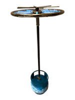 Uzun Ayaklı Dönerli Künefe Yemek Pişirme Ocağı Krom (36 cm)