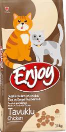 ENJJOY TAVUKLU 15KĞ KEDİ KURU MAMASI 