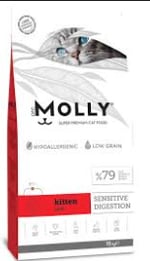 MOLLY YAVRU KEDİ MAMASI KUZULU  15KG 