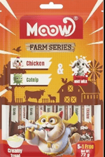 TAVUKLU KEDİ NANELİ 6X12GR KEDİ ÖDÜL KREMASI MOOW