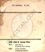 Erkin Koray - Çiçek Dağı- Siyah kapak - 45lik PLAK