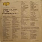 Johann Sebastian Bach / Karl Richter, Münchener Bach-Orchester, Münchener Bach-Chor – La Passion Selon St Jean (Extraits) LP PLAK 