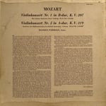 Mozart*, Manoug Parikian, Walter Goehr, Orchestre De La Société Philharmonique D'Amsterdam* – Concerto De Violon N°1 En Si Bémol Majeur K.207, Concerto De Violon N°5 En La Majeur K.219 LP PLAK 