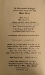 Münir Tireli Bir Metamorfoz hikayesi KİTAP 