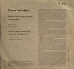 Schubert* – Furtwängler* – „Unvollendete“ Sinfonie Nr. 8 H-moll 10 inç PLAK 