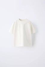 LACİEL PARIS  BASIC YARIM KOL TSHİRT OVERSİZE BEYAZ