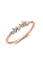 0.15  Ct Minimal Tasarım Baget Yüzük