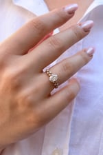 1.20 Karat Tasarım Oval Yüzük