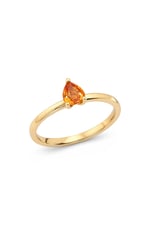 Damla Orange Safir Yüzük