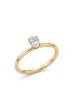 Oval Pırlantalı Tektaş 0.50 Ct